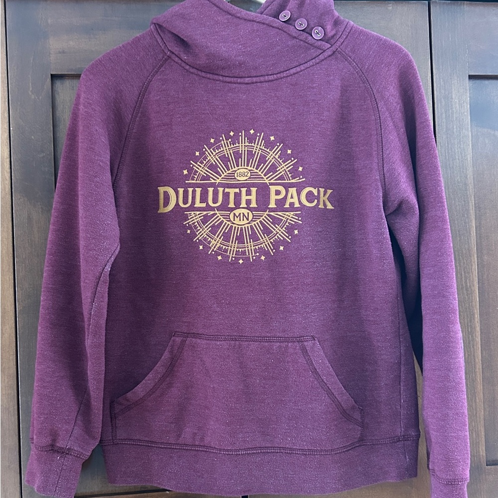 Duluth Pack Burgundy Hooded Sweatshirt size small